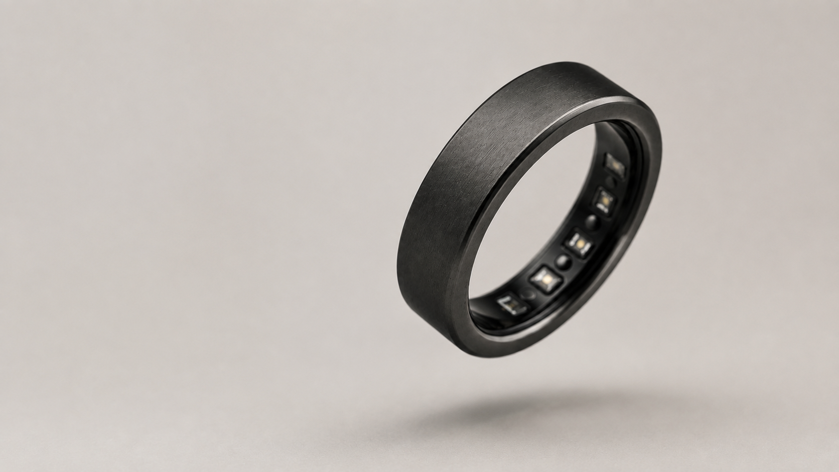 Matte black screenless HealthRing concept render